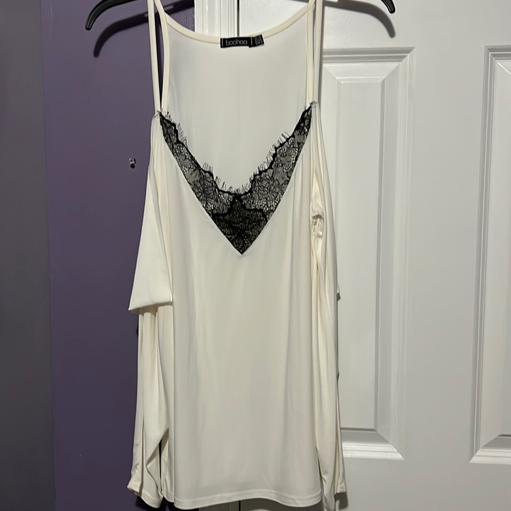 cream color top